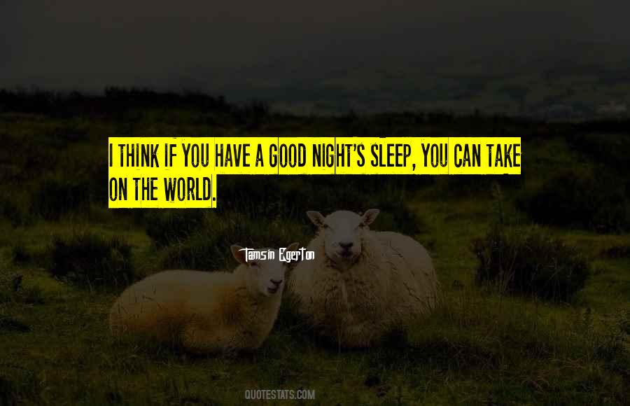 Quotes About Good Night Sleep #977600