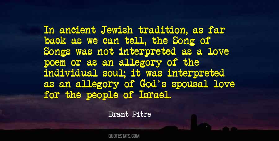 Jewish Tradition Quotes #94602