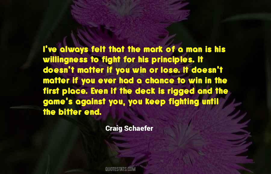 Quotes About Fight To The End #966015