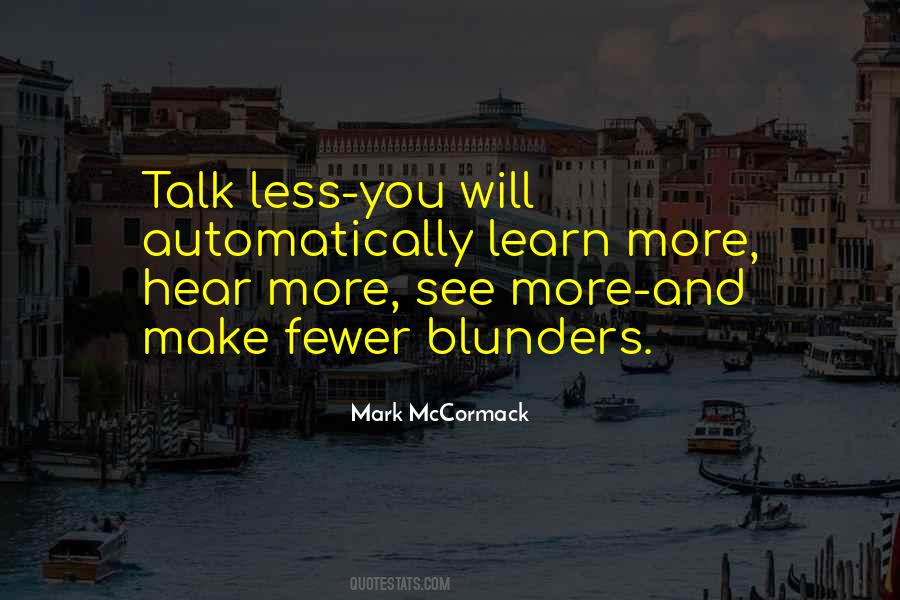 Quotes About Blunders #1333040