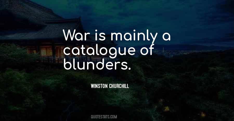 Quotes About Blunders #432413