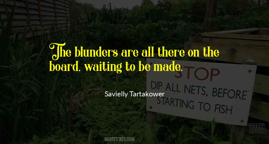 Quotes About Blunders #723404