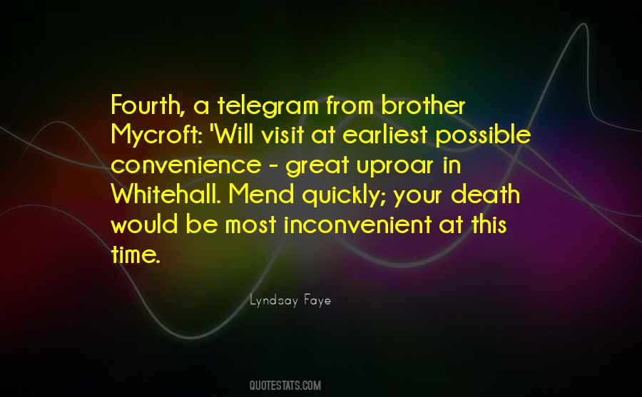 Quotes About A Brother's Death #107396