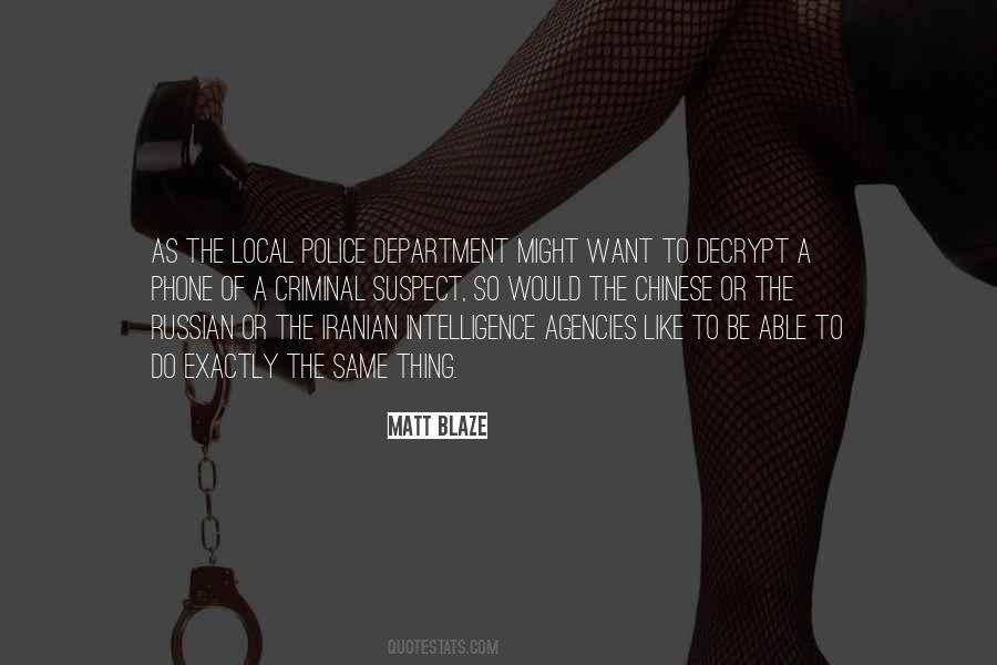 Quotes About Police Department #383037