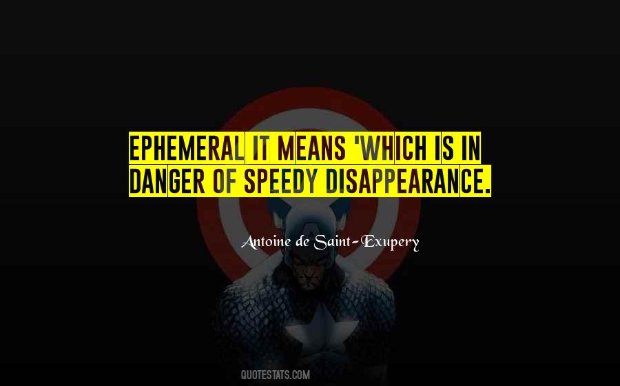 Quotes About Disappearance #396922