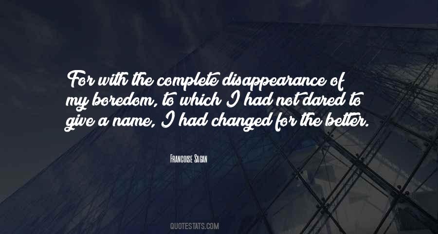 Quotes About Disappearance #872787