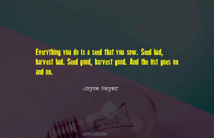 Good Seed Quotes #1694117