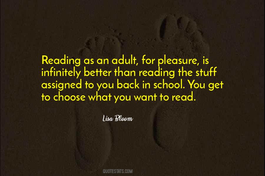 Quotes About Reading For Pleasure #1751728