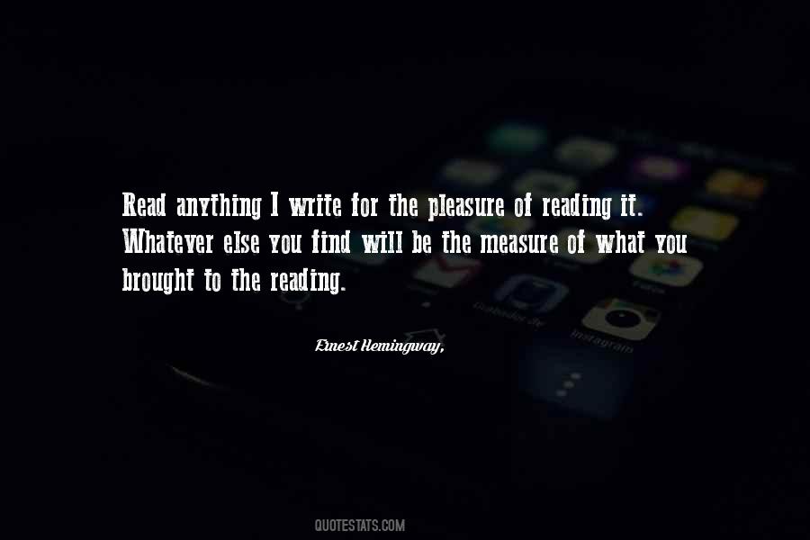 Quotes About Reading For Pleasure #307013
