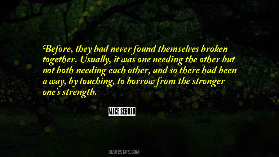 Quotes About Needing Strength #367299