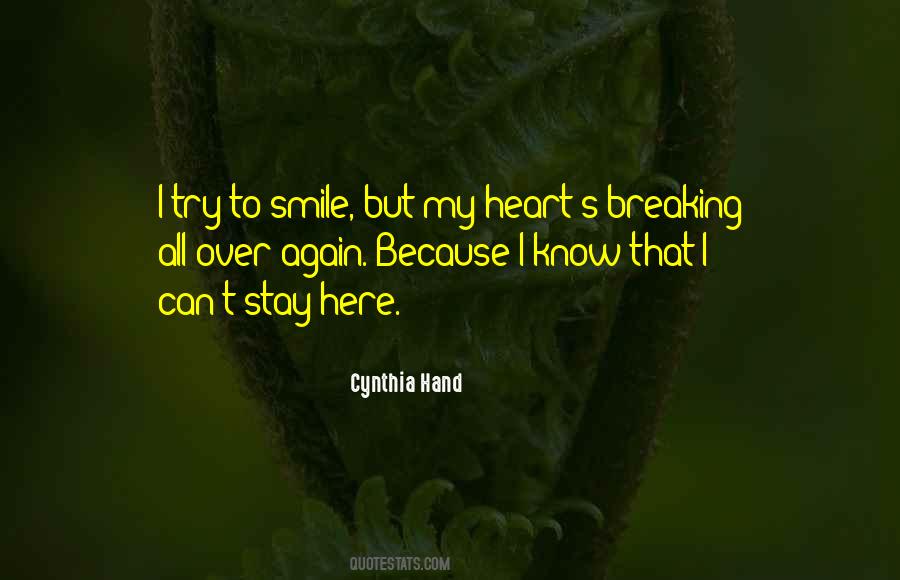 Quotes About I Smile Because #84545