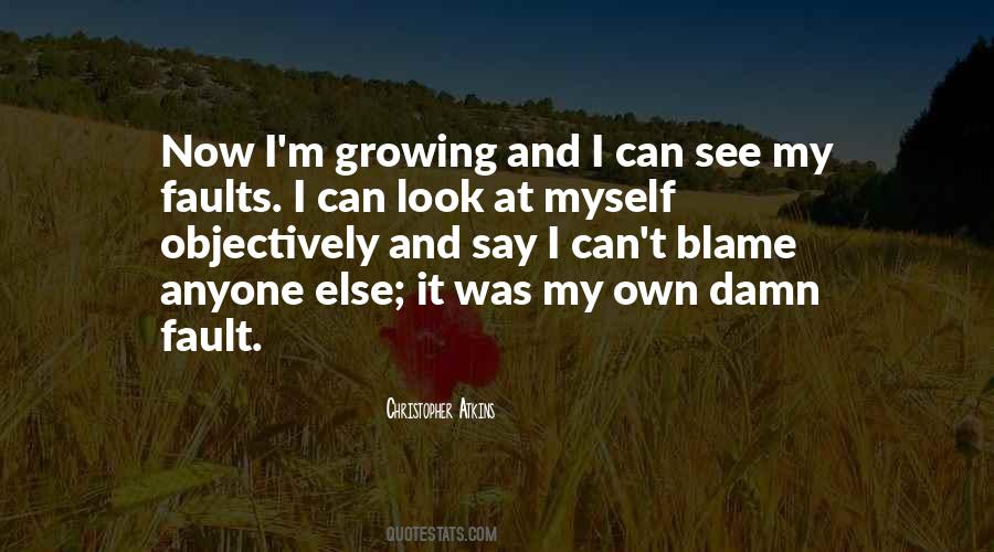 Quotes About My Faults #694186