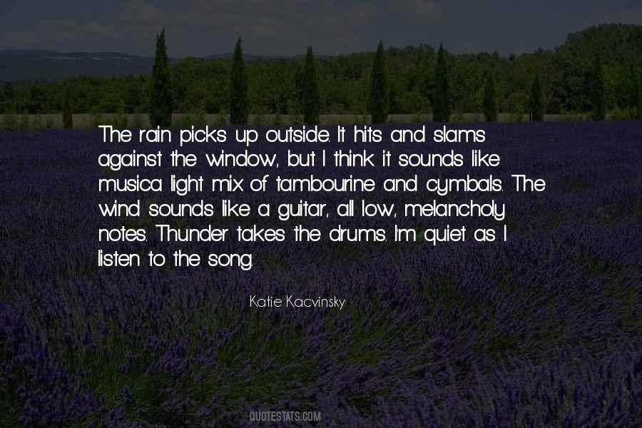 Quotes About Thunder And Rain #367612