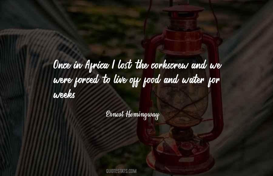 Water And Food Quotes #671264