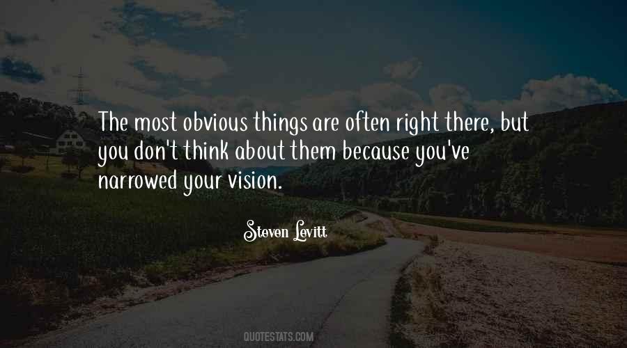 Quotes About Obvious Things #143808