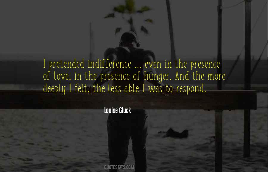 Hunger Of Love Quotes #1754274
