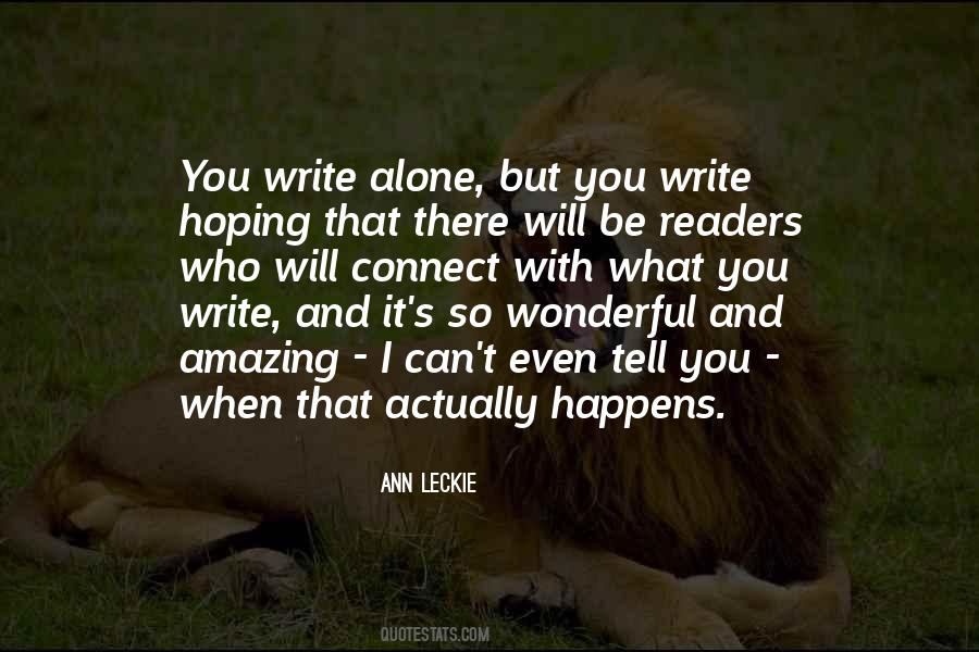 You Are Amazing And Wonderful Quotes #213941