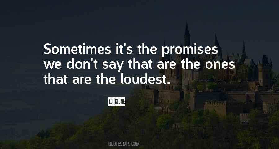 Quotes About Promises #1700375