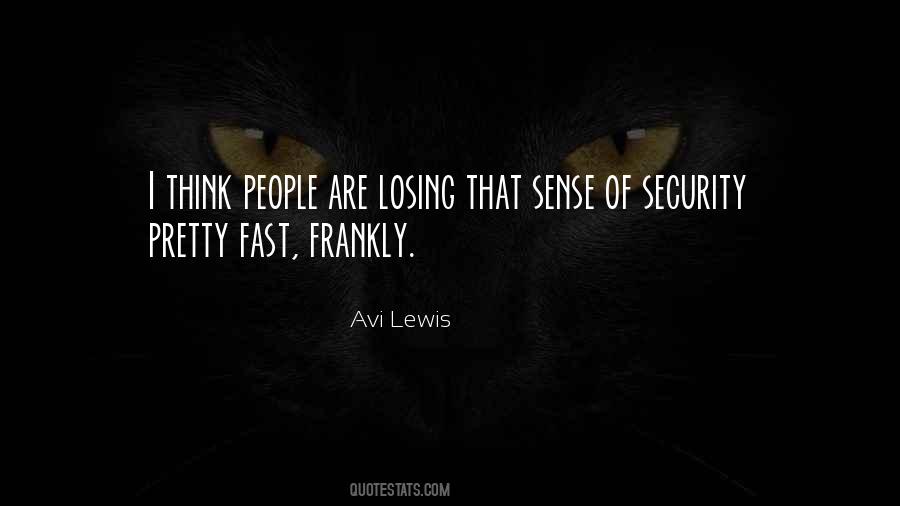 Quotes About Sense Of Security #1838010