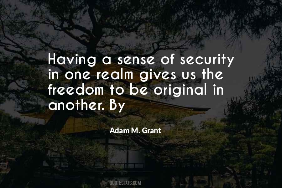 Quotes About Sense Of Security #264948