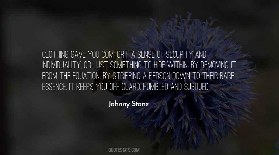 Quotes About Sense Of Security #500812