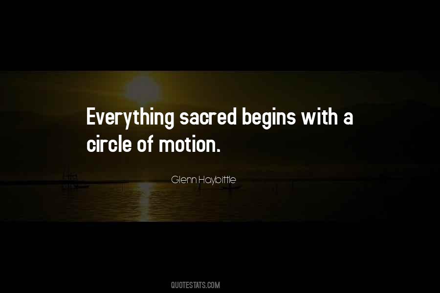 Quotes About Sacred Circle #278488