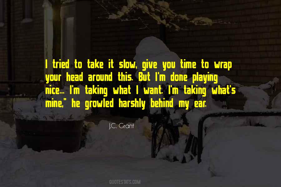 Quotes About Taking Your Time #1657680