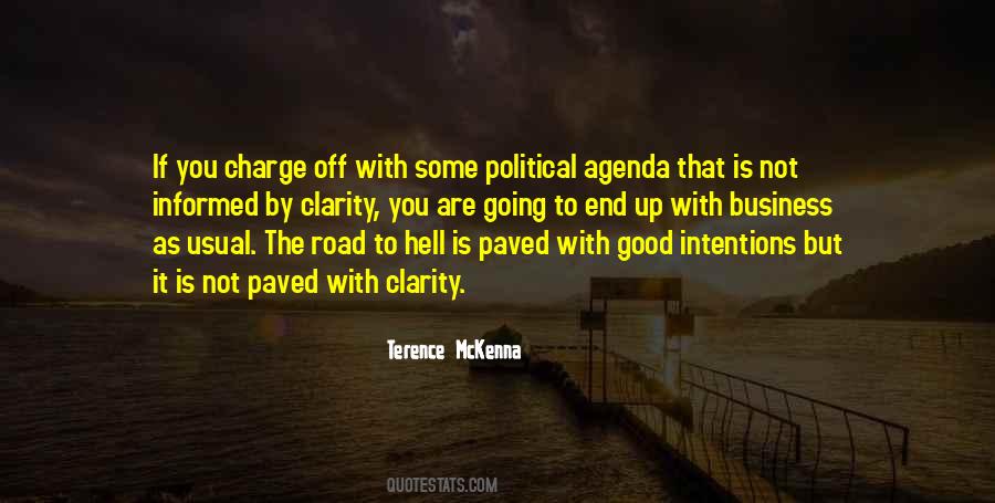 Quotes About Political Agendas #898059