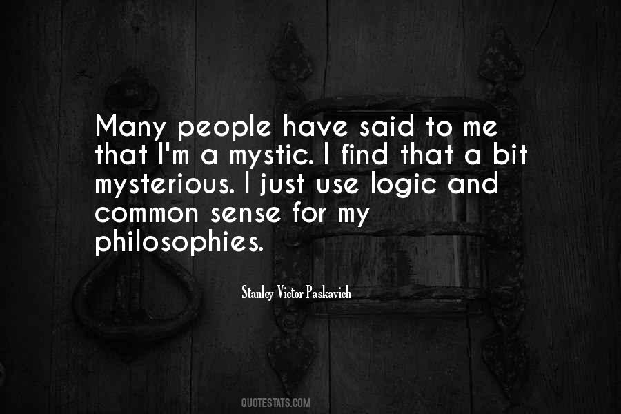 Quotes About Logic And Common Sense #1091026