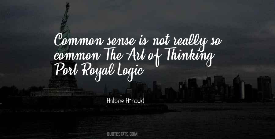 Quotes About Logic And Common Sense #846752