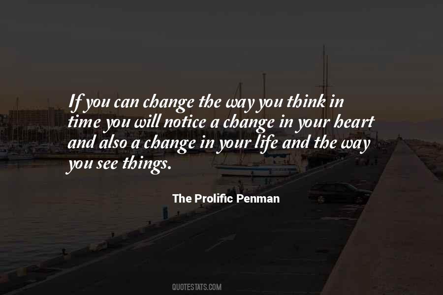 Quotes About Change The Way You Think #1129630