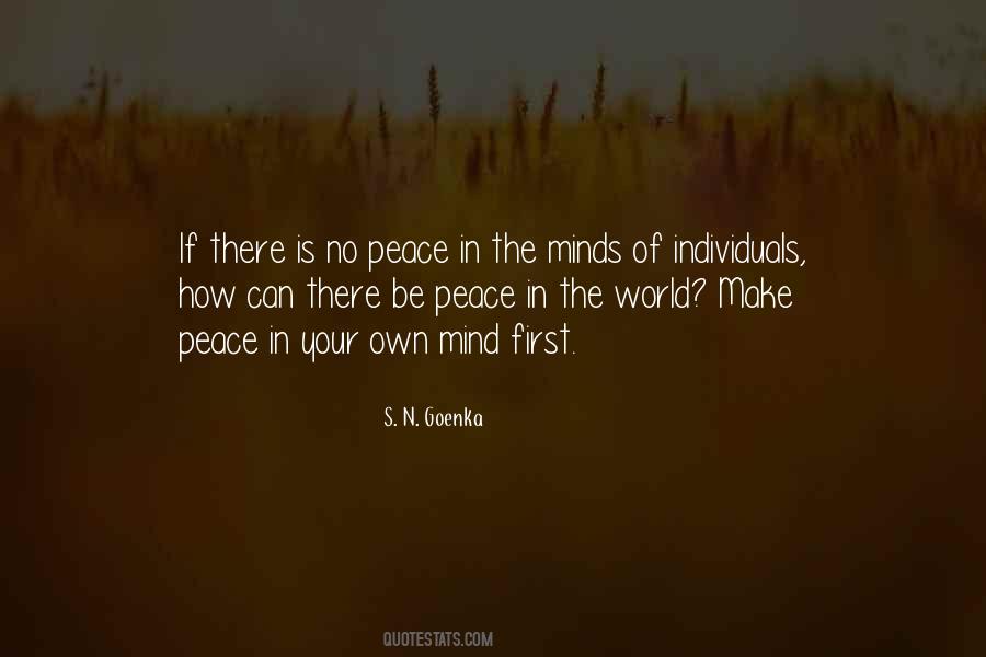 Quotes About No Peace Of Mind #1457210