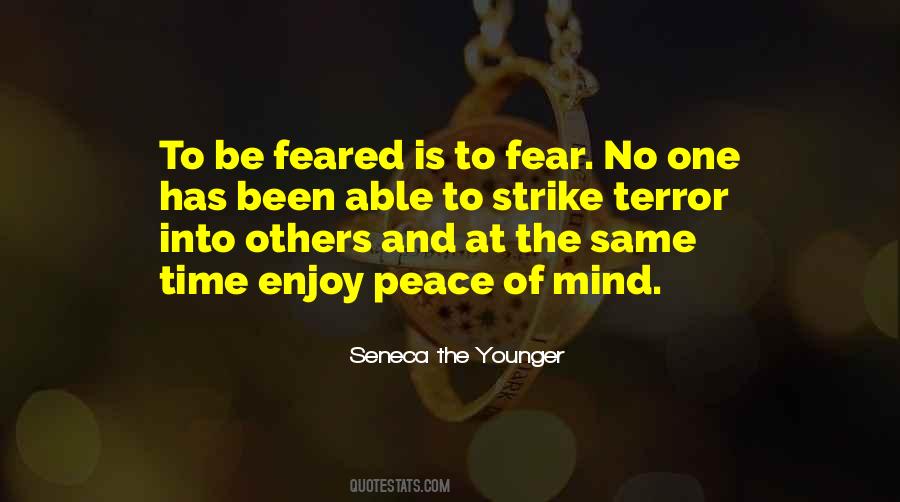 Quotes About No Peace Of Mind #244729