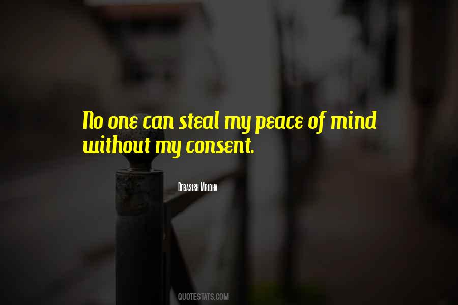 Quotes About No Peace Of Mind #356789
