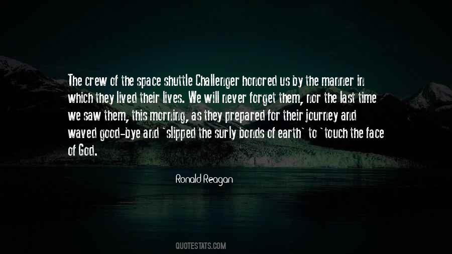 Quotes About The Challenger Space Shuttle #22916