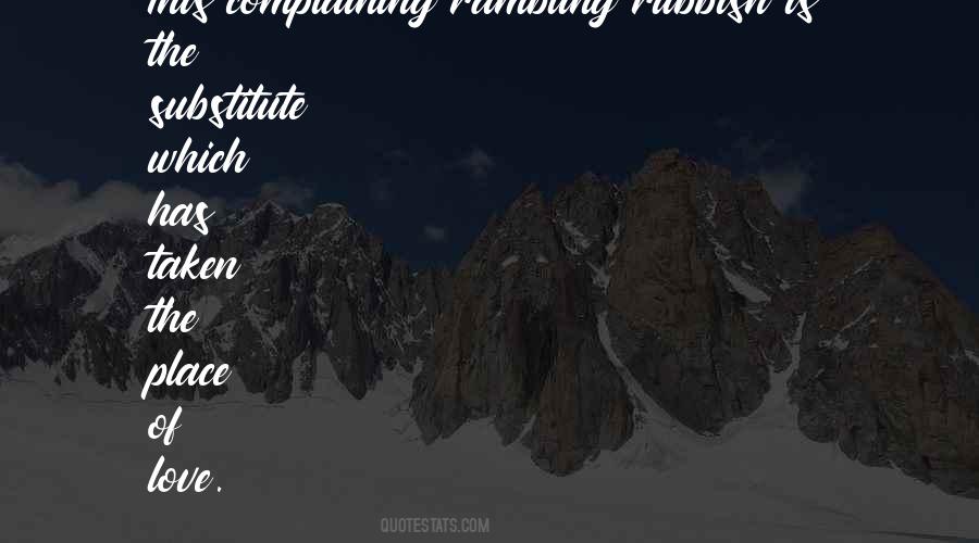 Quotes About Rambling #449663