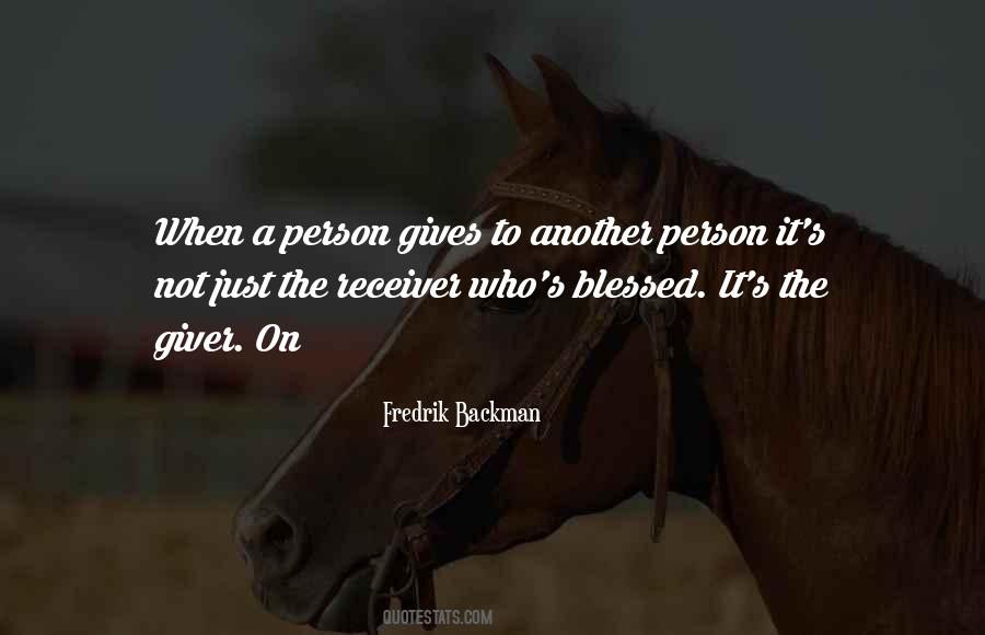 Quotes About Blessed Person #1369825