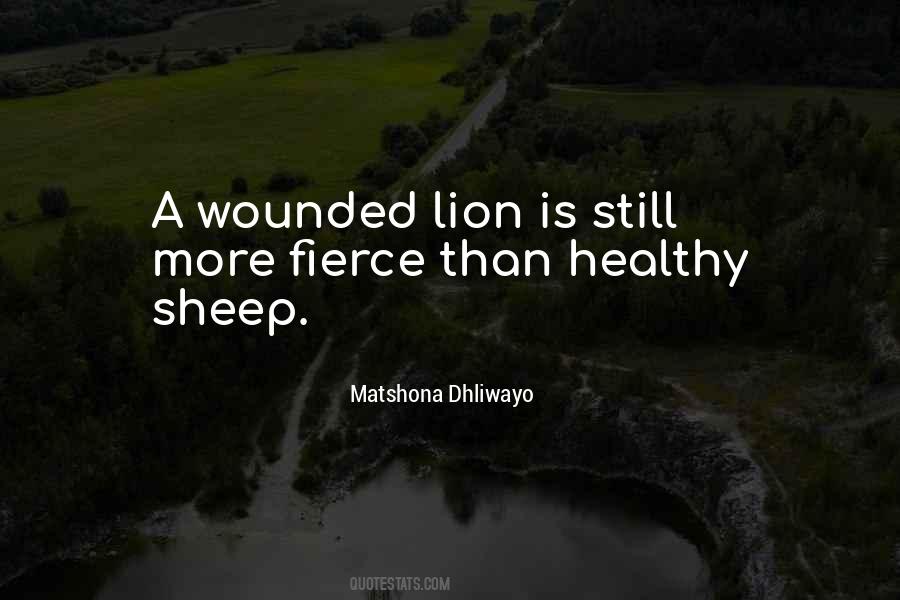 Quotes About Wounded Lion #1750198