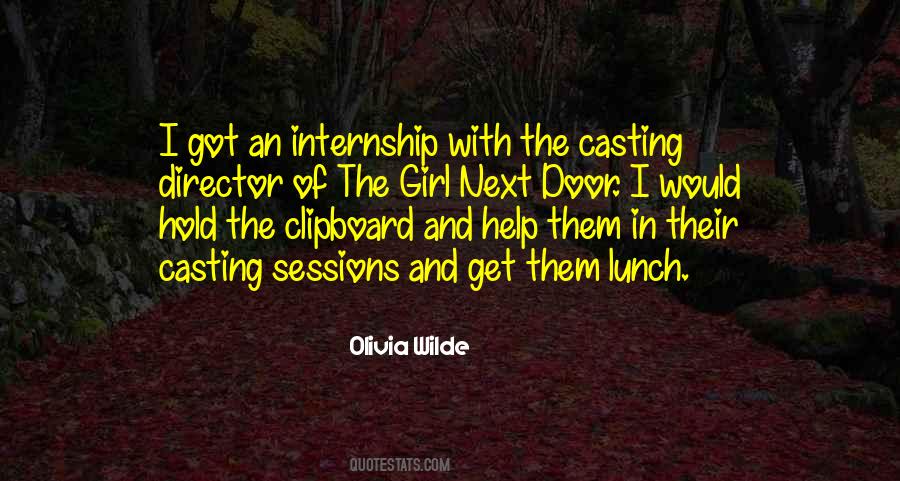 Quotes About Internship #17779