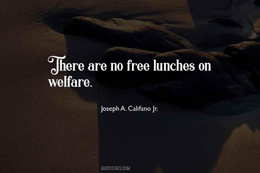 Quotes About Free Lunches #549314