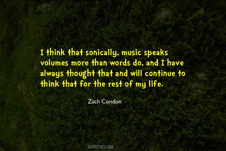 Quotes About Music Speaks #623016