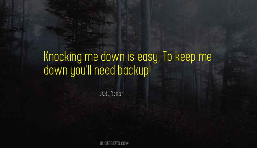 Quotes About Backup #57773