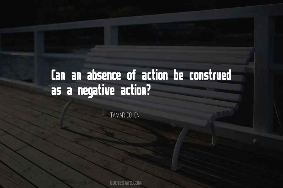 Negative Actions Quotes #1337359