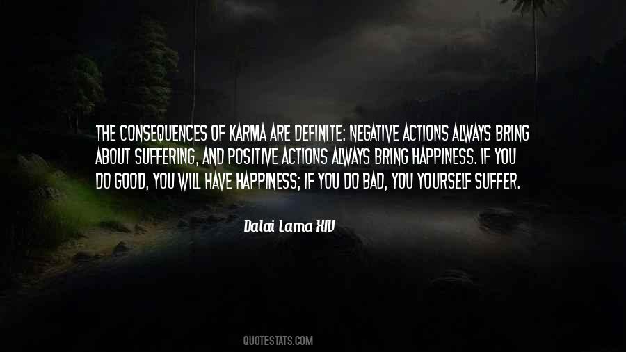 Negative Actions Quotes #1698079