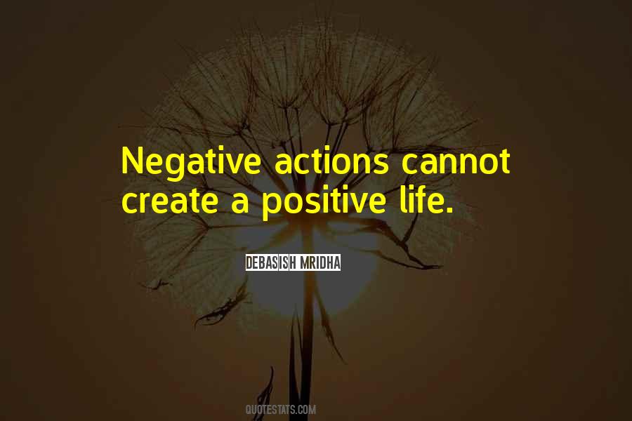 Negative Actions Quotes #466092