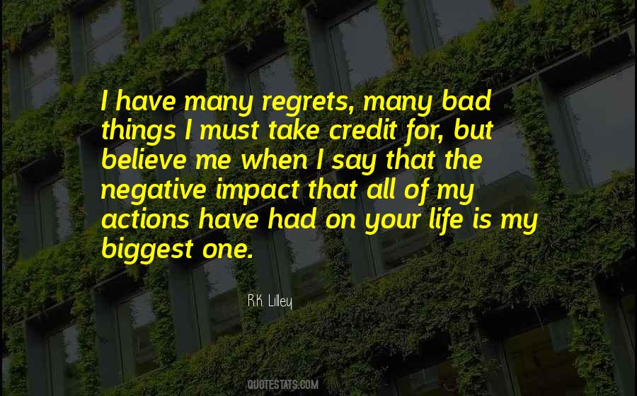 Negative Actions Quotes #756622