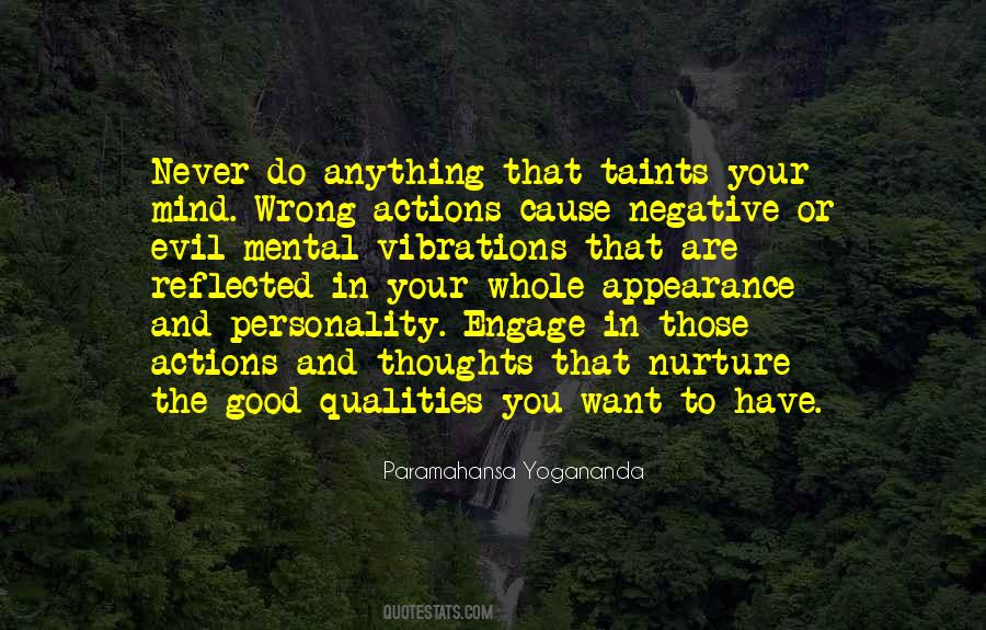 Negative Actions Quotes #95920