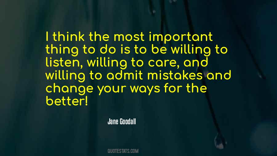Quotes About Mistakes And Change #386198