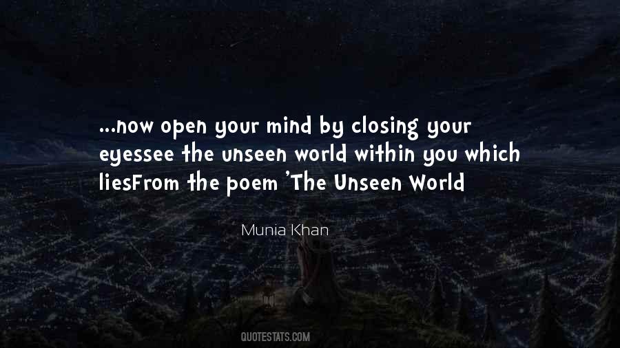 Quotes About The Unseen World #163727