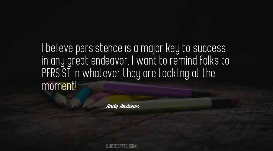 Success Persistence Quotes #169654